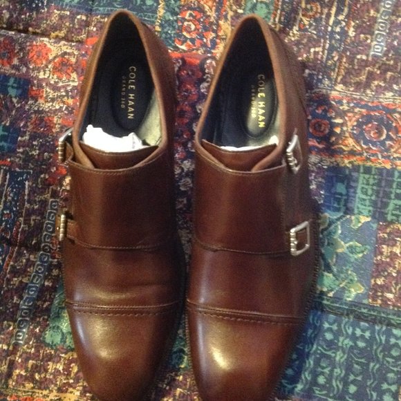 Cole Haan Men\'s Warner Grand Double Monk Strap Leather Dress Shoe - 11.5M - NIB main image 3